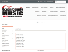 Tablet Screenshot of oceancountymusic.com